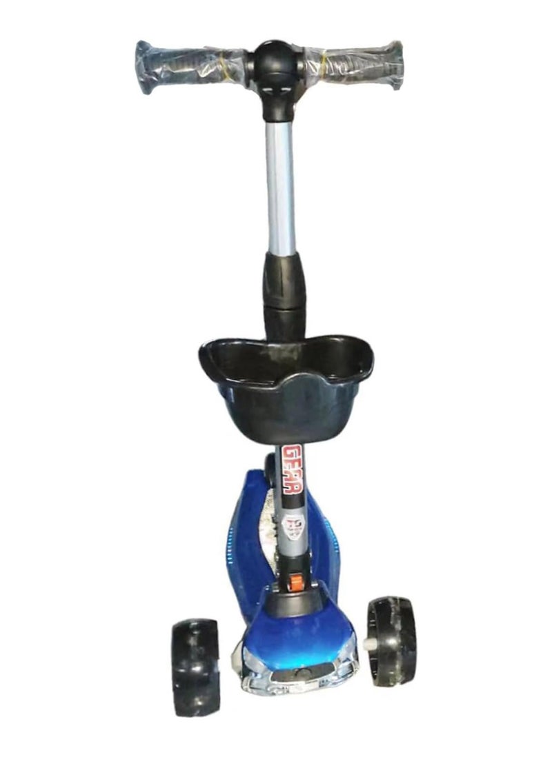 Top Gear Kick Scooter TG 646 for Kids Ages 3-10 - Foldable - 3 Wheel Scooter and Adjustble Height - Blue