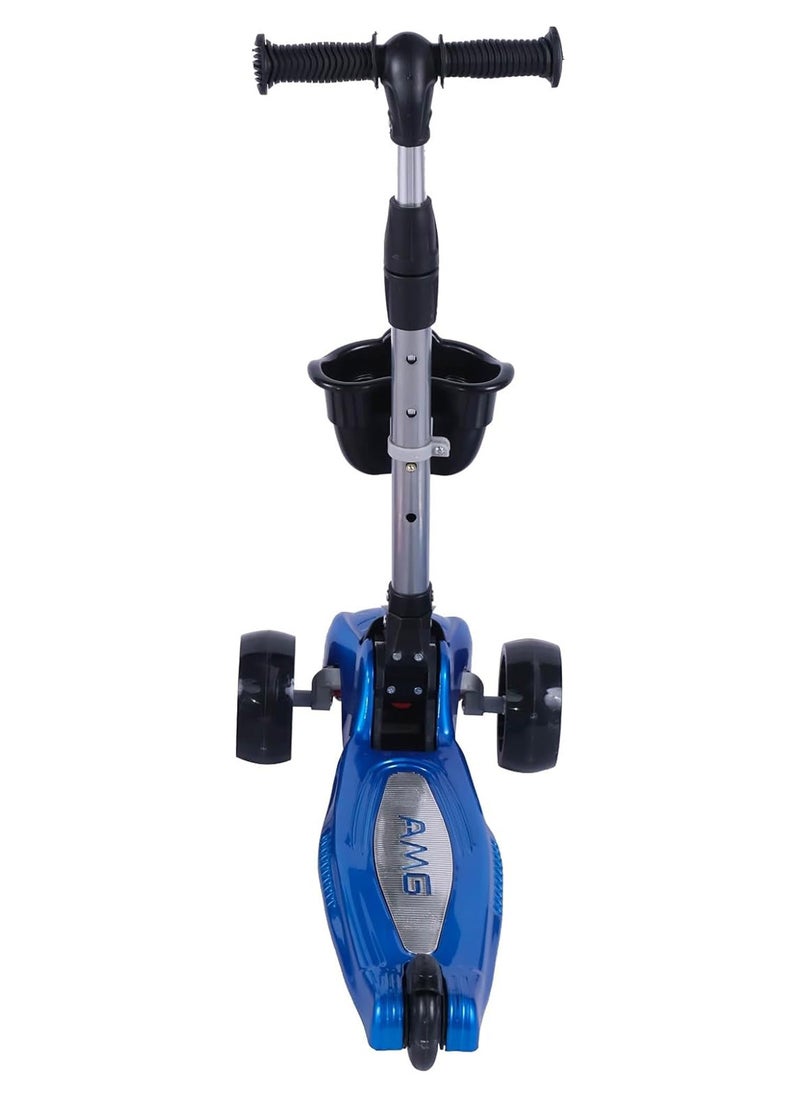 Top Gear Kick Scooter TG 646 for Kids Ages 3-10 - Foldable - 3 Wheel Scooter and Adjustble Height - Blue