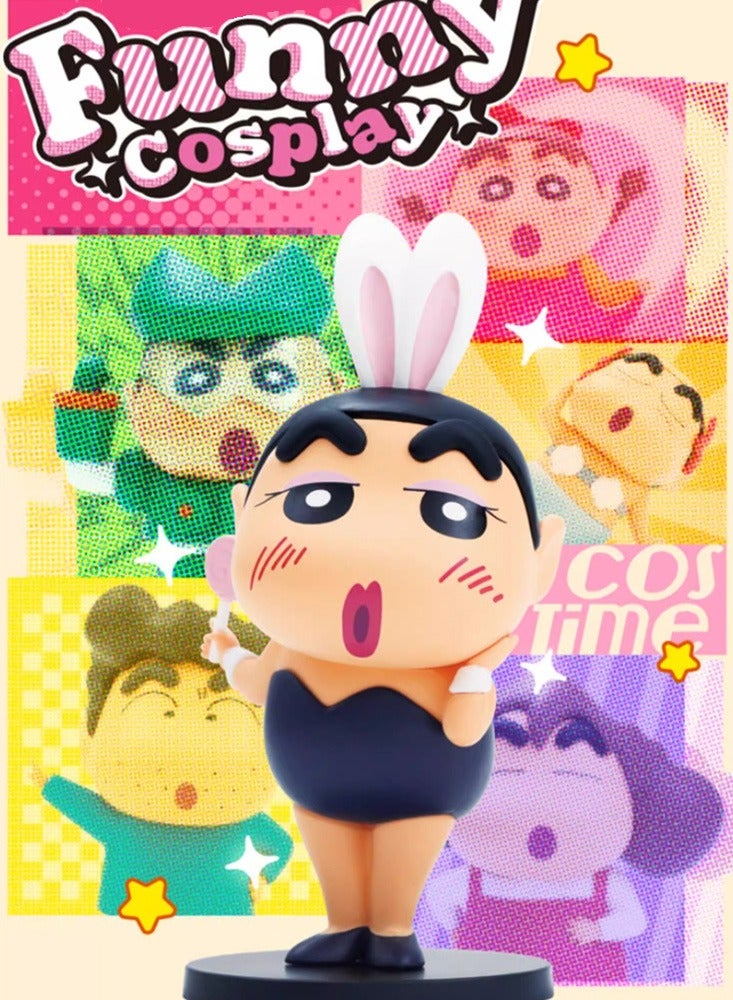 Crayon Shin-chan Funny COS Figure Model Ornament Trendy Toy Gift 8-piece Set