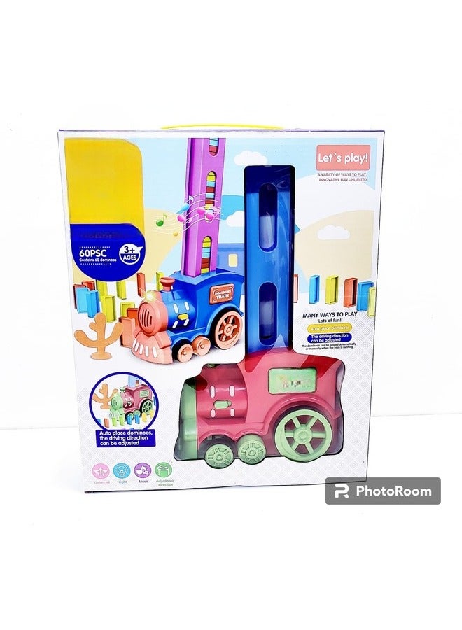 60 Pcs Domino Train Toy Set