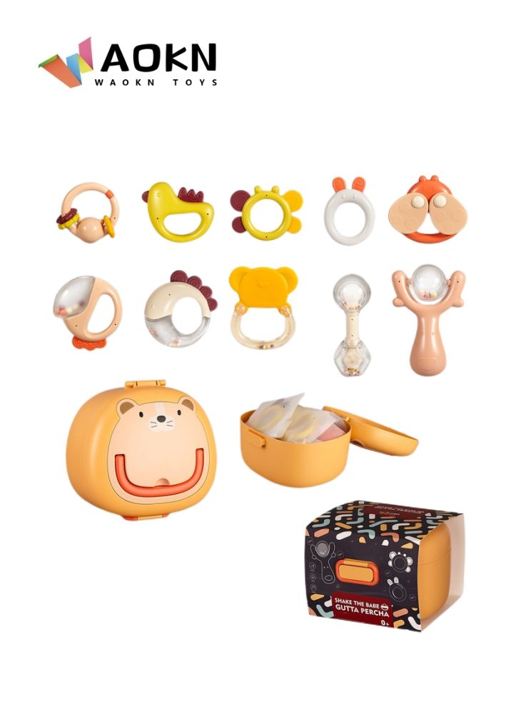 Kids 10 Pieces Set With Storage Box Enlightenment Early Education Bell Ring Set Exercise Children Listening and Concentration