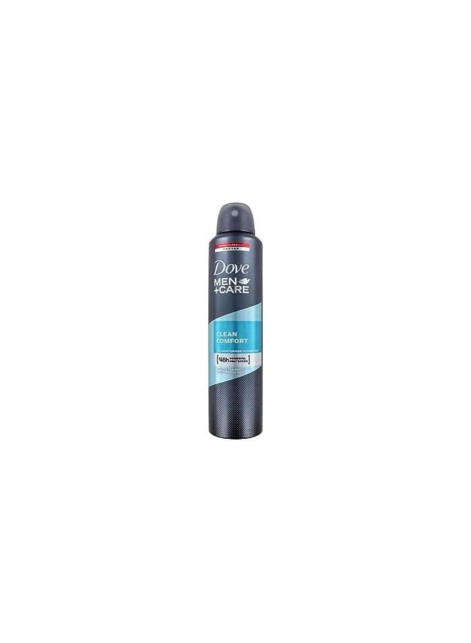 Dove Men+Care Antiperspirant Aerosol Clean Comfort (6 x 250ml)