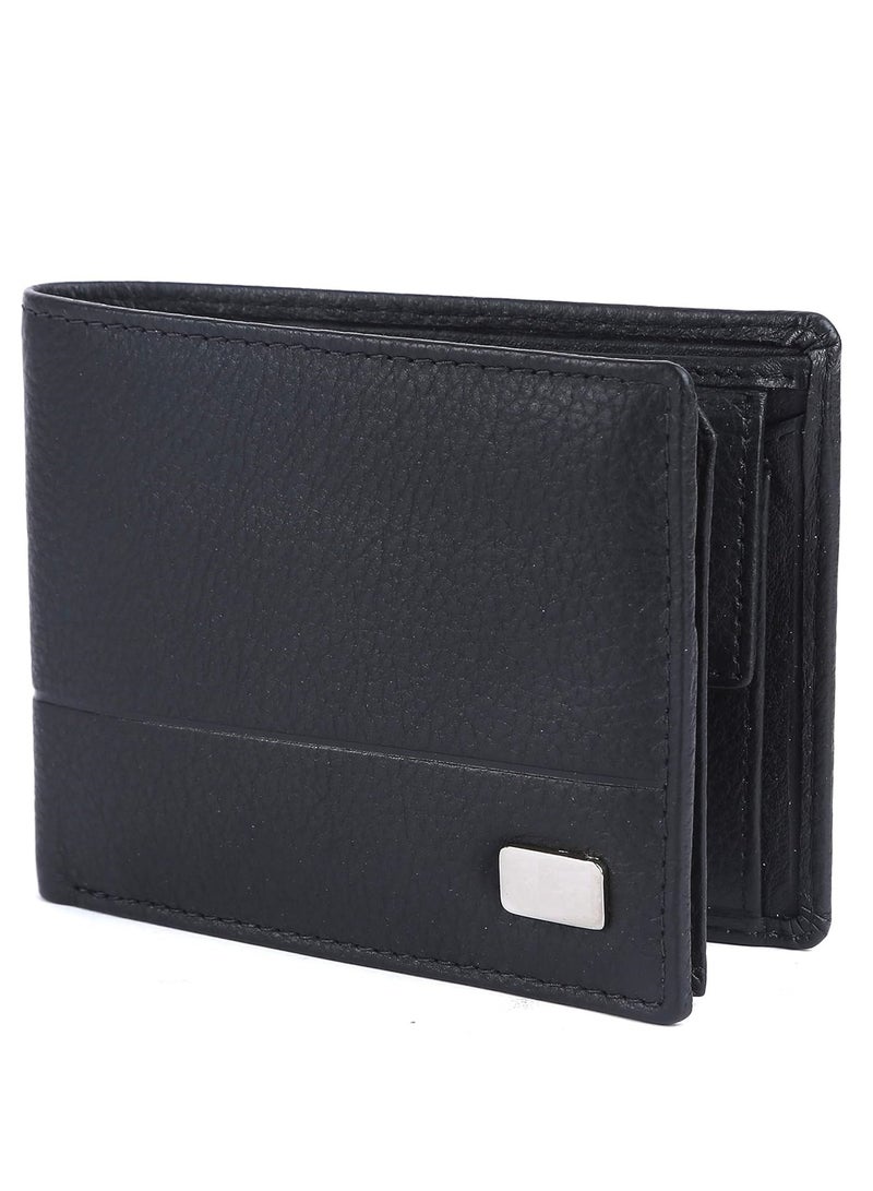 AM leather Best Black Bi Fold Wallet for Men and Boys