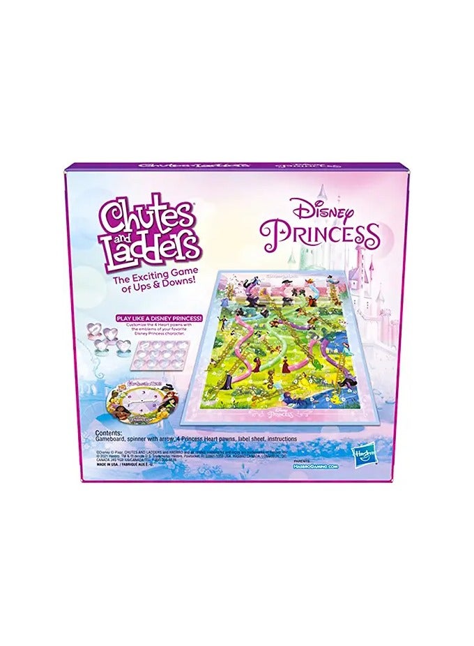 Hasbro Chutes and Ladders: Disney Princess Edition Board Game for Kids