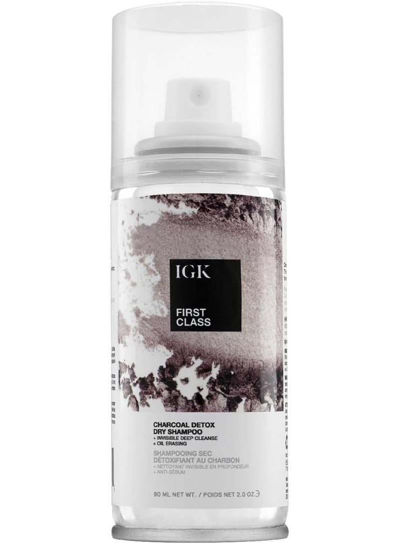 IGK Mini First Class Charcoal Detox Dry Shampoo, 90ml