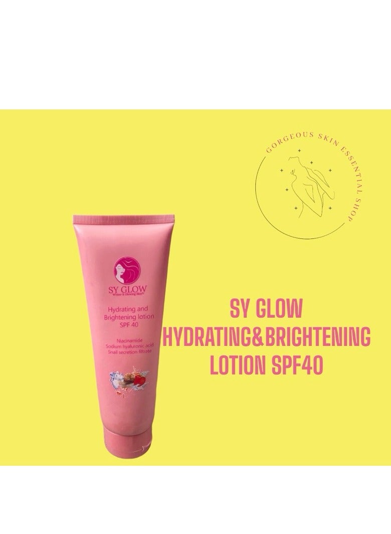 SY GLOW HYDRATING AND BRIGHTENING LOTION SPF40