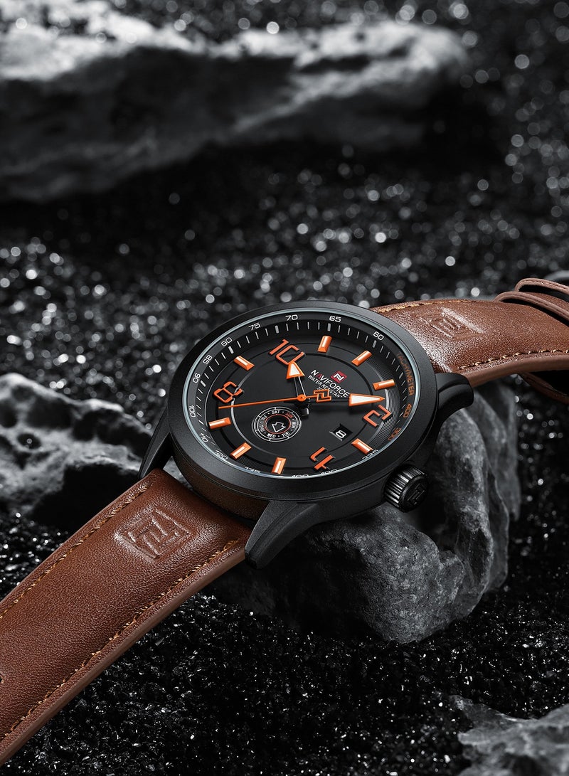 New NAVIFORCE 9229 Men’s Sport Watch Date Week Top Brand Luxury Military Army Leather Business Quartz Original Clock, Best Gift 2024