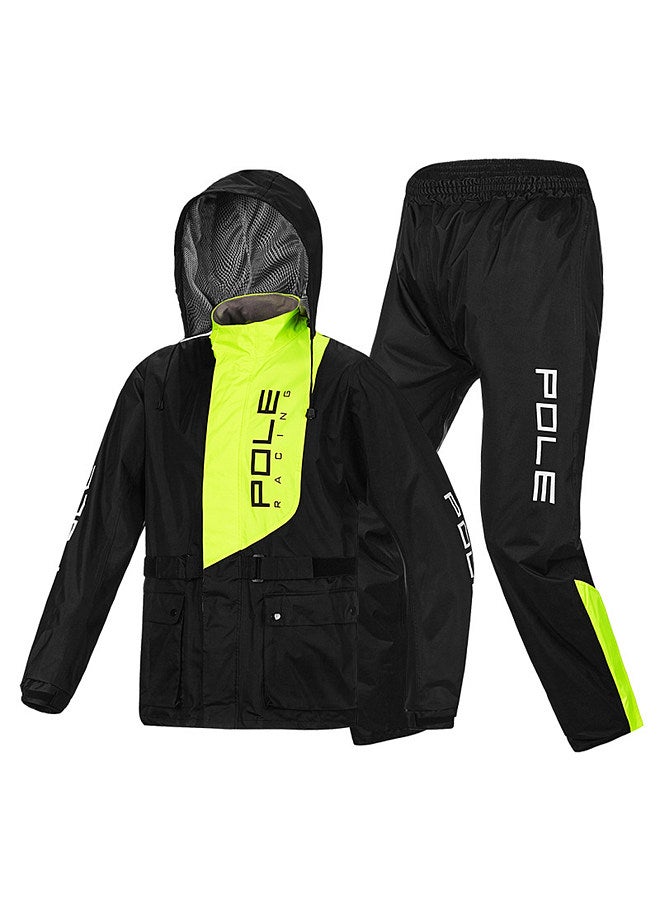 Men Waterproof Breathable Rain Suit Rain Jacket and Pants Suit for Motorcycle Golfing Cycling Fishing Hiking