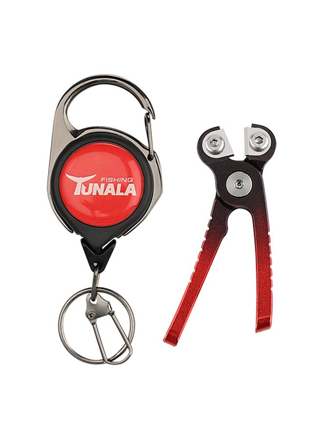 Aluminum Alloy Mini Fishing Line Cutters with Retractors Fishing Pliers