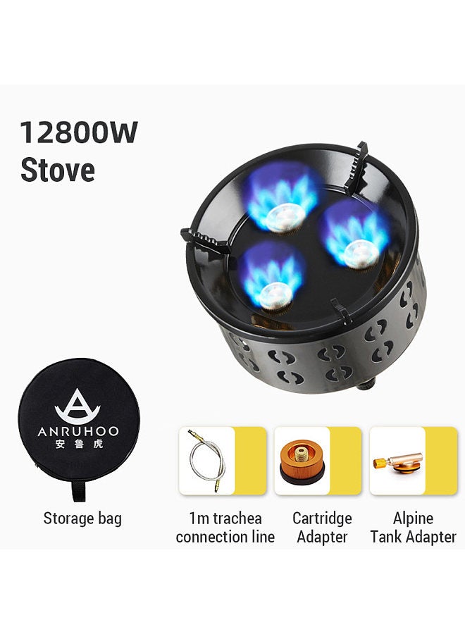 Portable Stove for Camping Portable Gas Propane and Coal Stove Windproof for Outdoor Cooking and Picnic Lightweight and Compact