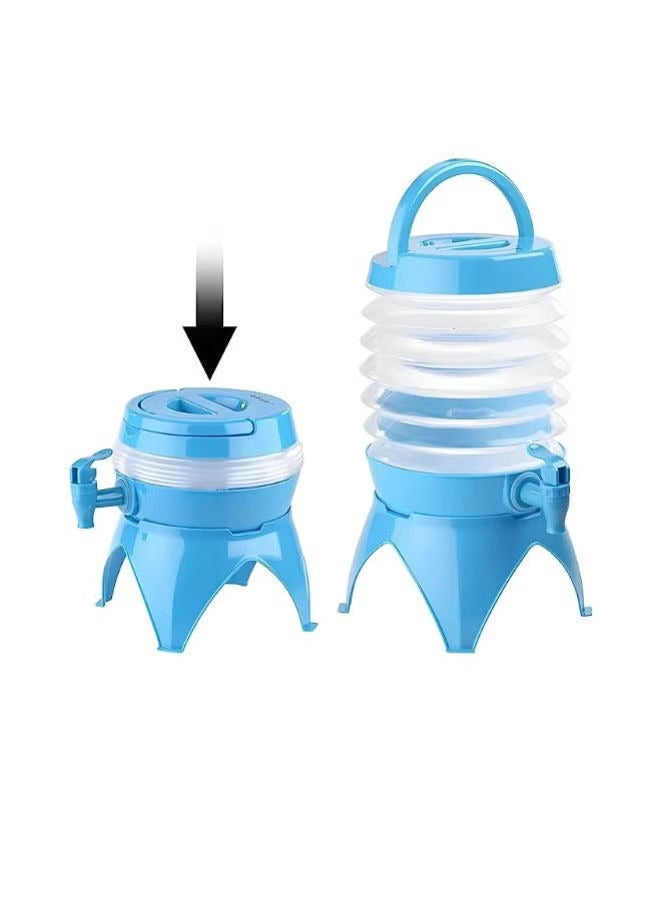 foldable Plastic Beverage Dispenser with Tap Juice Water For Indoor And Outdoor Use