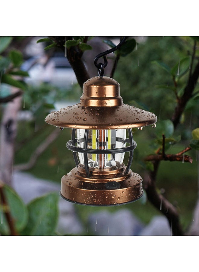 Outdoor Camping Light Vintage Lantern LED Campsite Lamp Waterproof for Camping Tent Fishing Courtyard