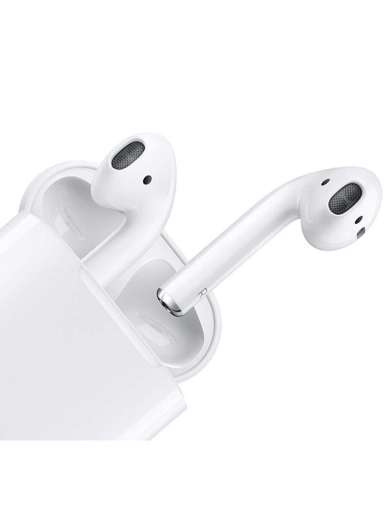 REBENUO True Wireless Bluetooth Earpods Headset with Wireless Charging (White, Version 5.0) - 80 Hours Standby, 400mAh Charging Box