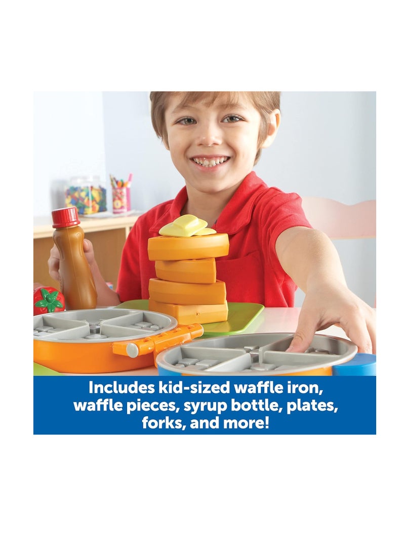 New Sprouts Waffle Time, Pretend Play Food Set, 14 Piece Set, Ages 18 mos+