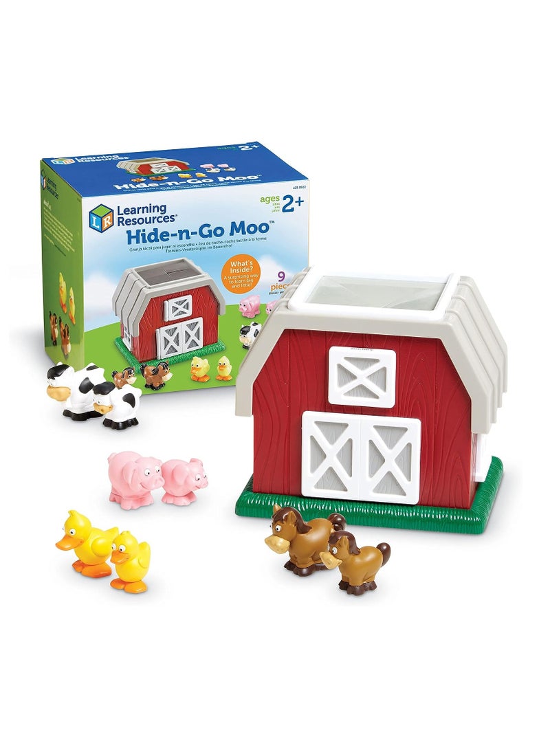 Hide-N-Go Moo, Farm Animal Toy, Barn Toys for Toddlers, 9 Pieces, Ages 2+