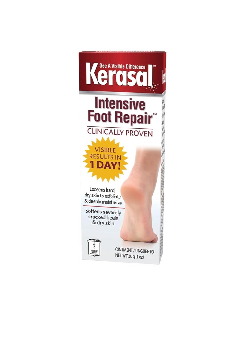 Intensive Foot Repair, Skin Healing Ointment for Cracked Heels and Dry Feet, 1 Oz
