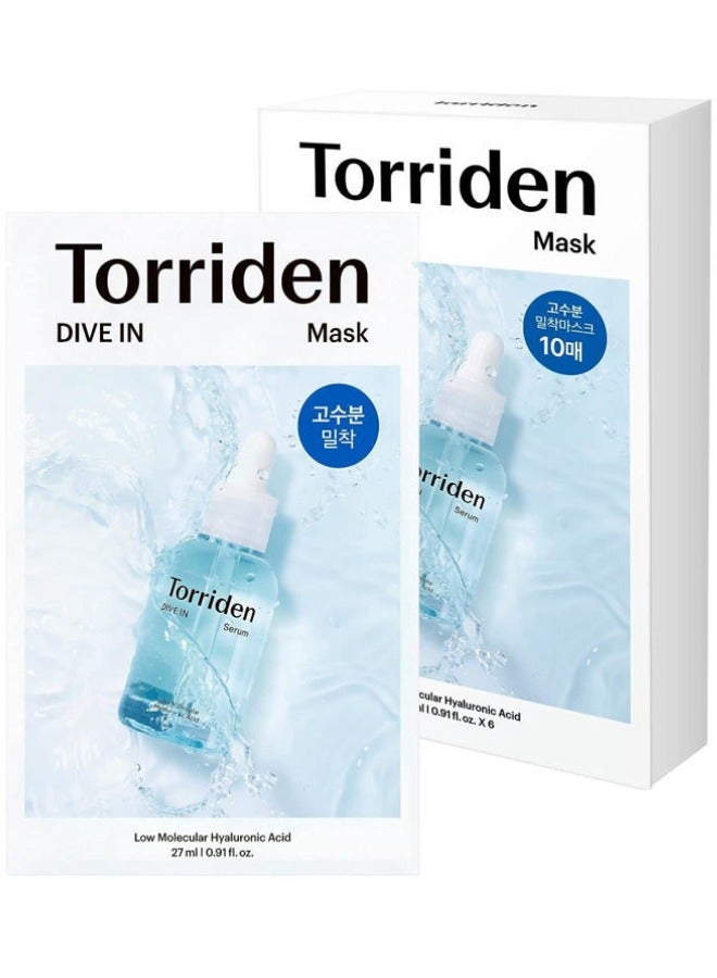 Torriden DIVE-IN Low molecule Hyaluronic acid Mask Pack [27ml*10ea]
