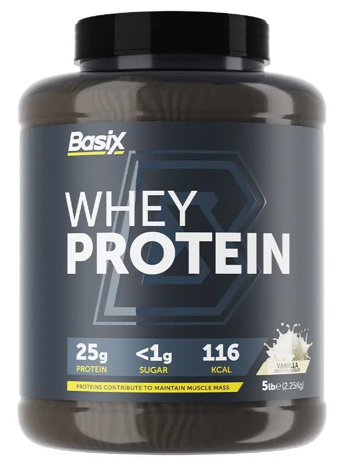 Basix Whey Protein 2.25kg Vanilla Whip Flavor 66 Serving