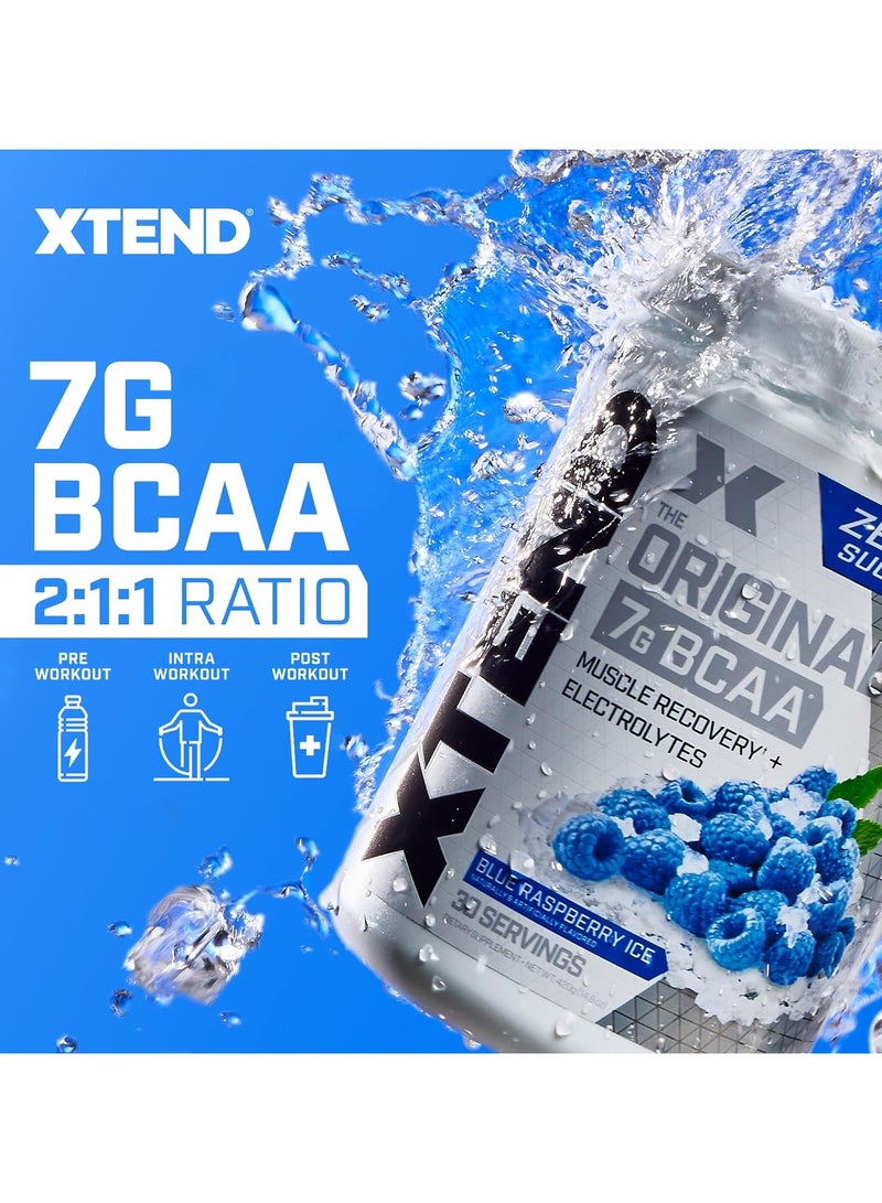 Xtend Original 7g BCAA 444g Blue Raspberry Ice Flavor 30 Serving
