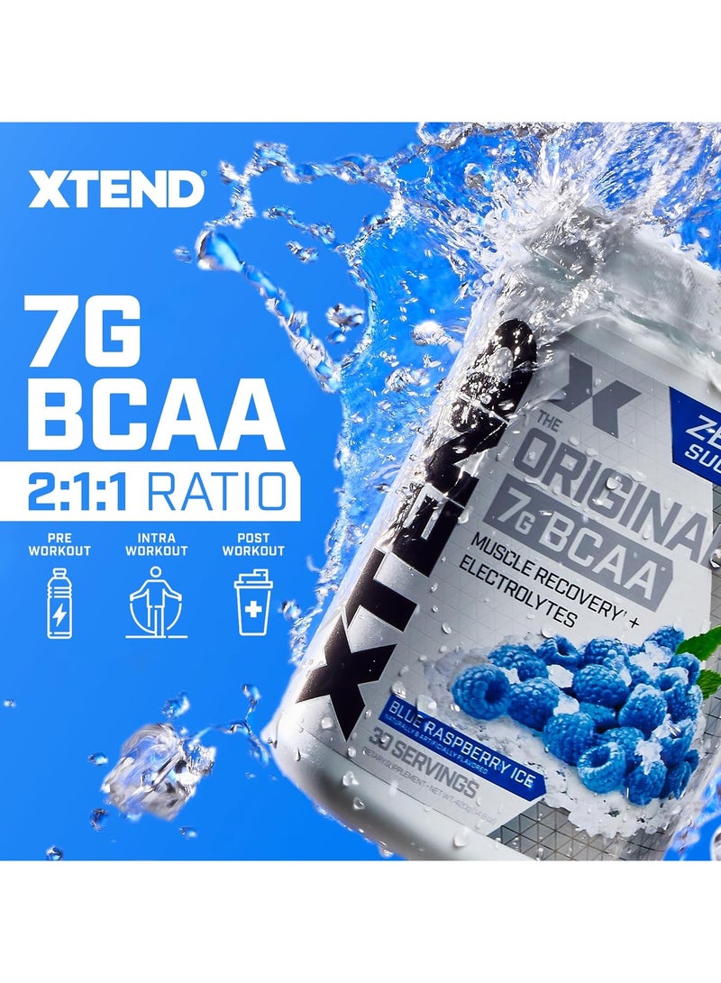 Xtend Original 7g BCAA 405g Blue Raspberry Ice Flavor 30 Serving