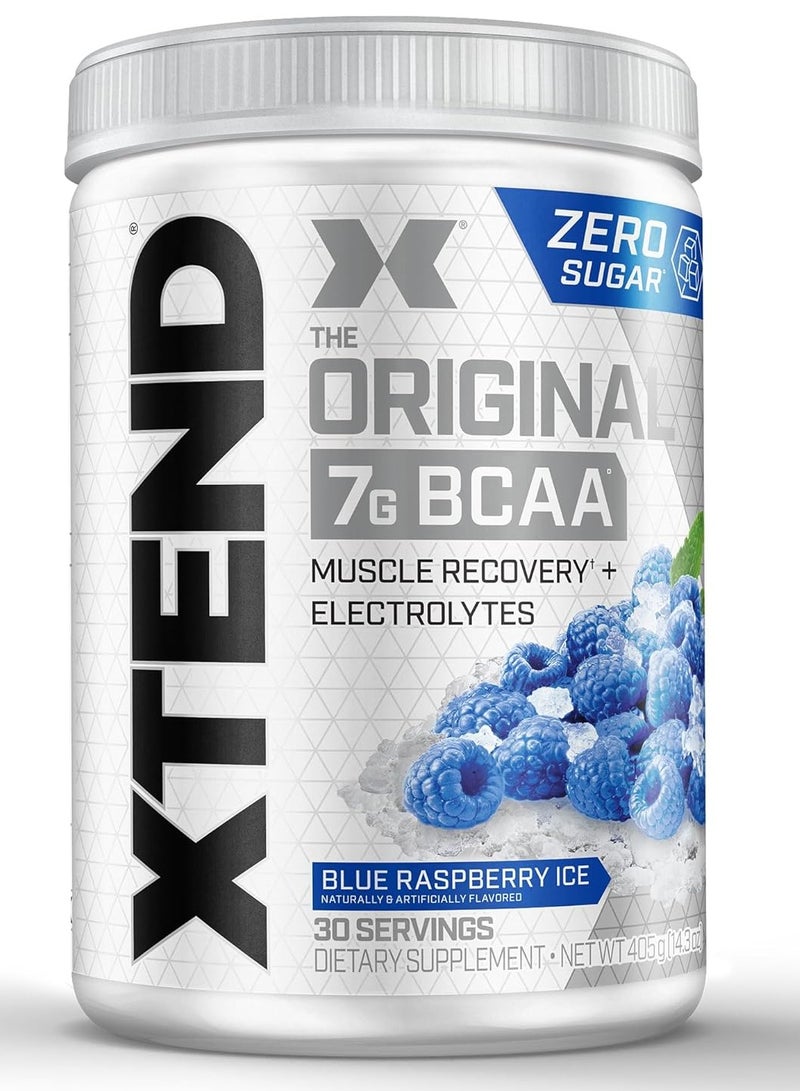 Xtend Original 7g BCAA 444g Blue Raspberry Ice Flavor 30 Serving