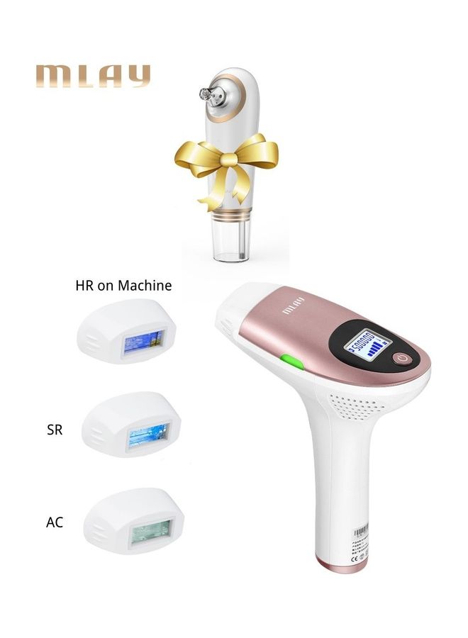 Laser Hair Removal Device, 500,000 Flashes Painless Hair Remover With 2 Hair Removal Lamp AC SR For Back Legs Arms Face