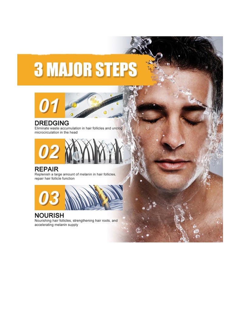 3 Pack Gray Hair Reversal Bar Soap, Gray Hair Reversal Bar Soap, Mane Gray Reverse Soap Bar, Gray Hair Dark Shampoo Soap, Unisex