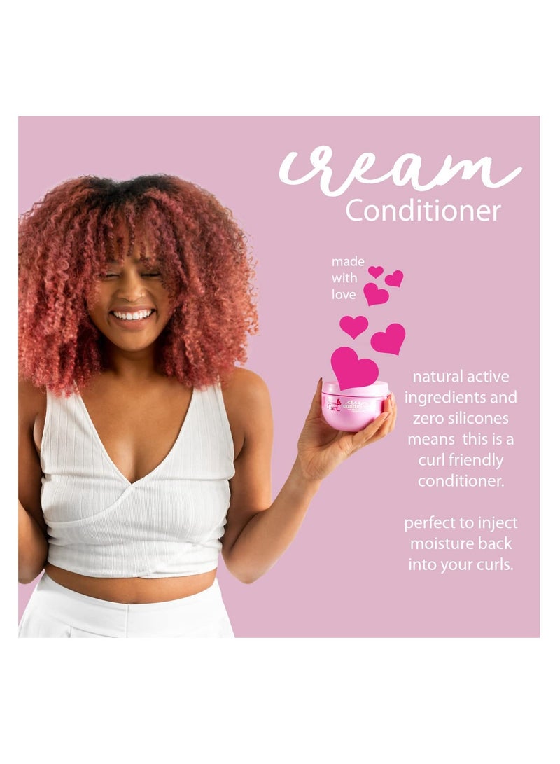 Cream Conditioner, 10.14 fl oz 300ml, Silicone Free, Sulfate Free, Curly Hair Conditioner, For all Curl Types, hydrating, moisturizing, Curly.