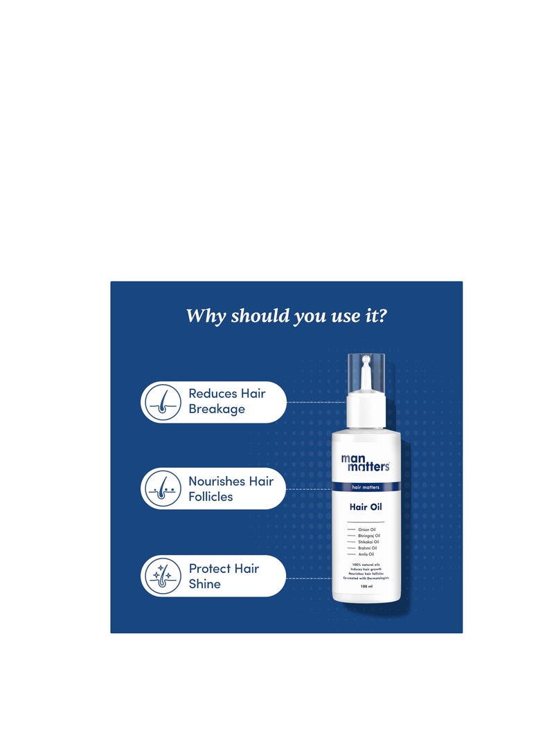 Hair Oil With Rosemary, Onion, Bhringraj, Shikkai, Brahmi  Amla Oils  Reduces Hair Breakage Nourishes Hair  Protects Shine  100ml