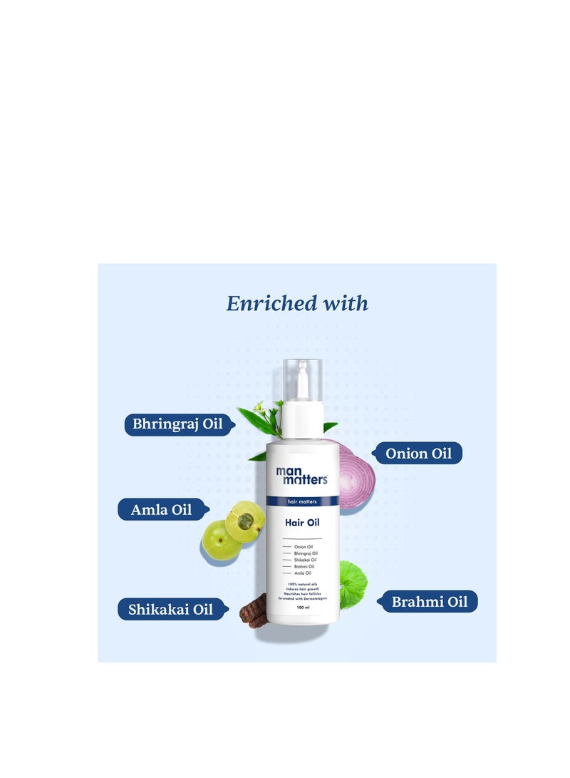 Hair Oil With Rosemary, Onion, Bhringraj, Shikkai, Brahmi  Amla Oils  Reduces Hair Breakage Nourishes Hair  Protects Shine  100ml