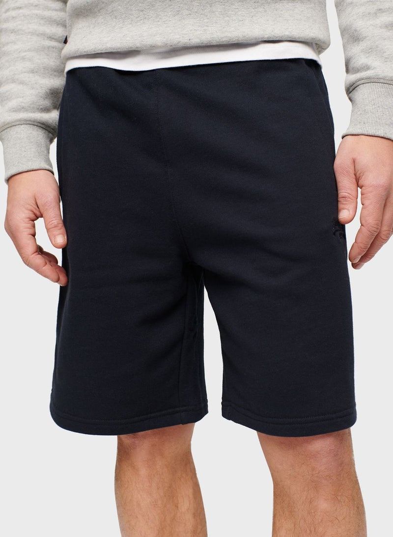 Contrast Stitch Cargo Shorts