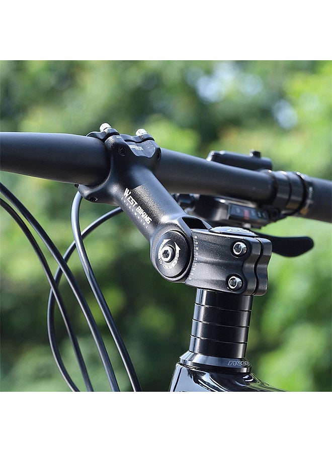 Adjustable Bicycle Handlebar Stem Variable 60 Degree Angle Aluminum Alloy Bike Handlebar Riser Road Bike Front Fork Stem Adapter