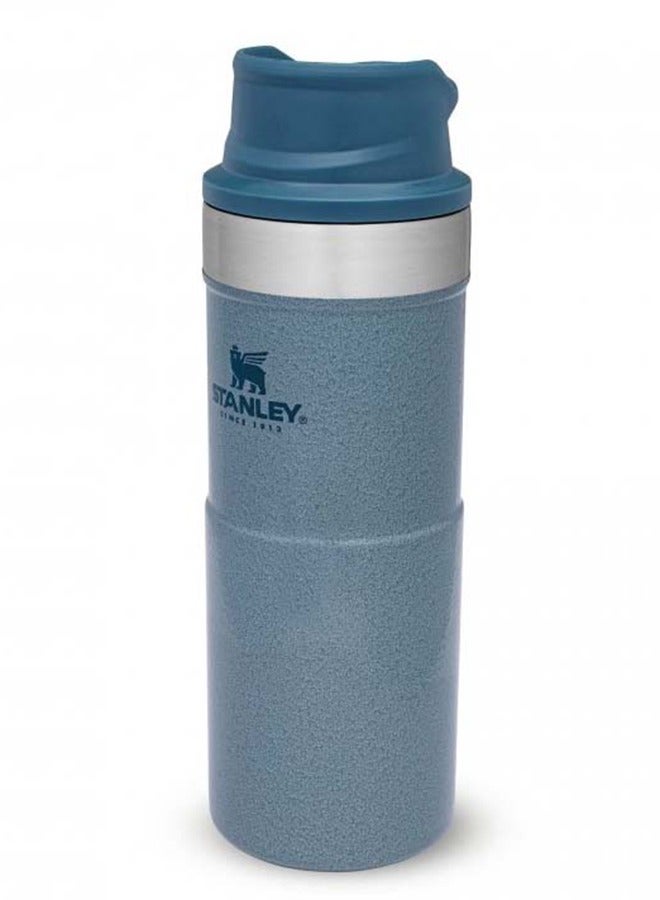 Trigger Action Travel Mug 0.35L / 12OZ Hammertone Ice – Leakproof | Tumbler for Coffee, Tea & Water | BPA FREE | Stainless-Steel Travel Cup | Dishwasher Safe | Lifetime Warranty