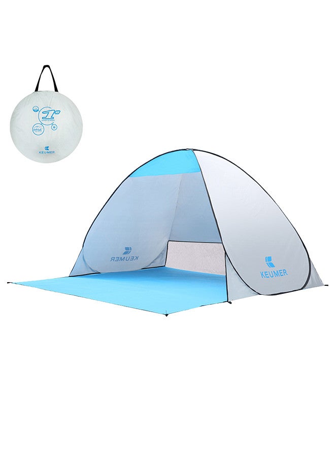 70.9x59x43.3 Inch Automatic Instant Pop-up Beach Tent Anti UV Sun Shelter Cabana for Camping Fishing Hiking Picnic