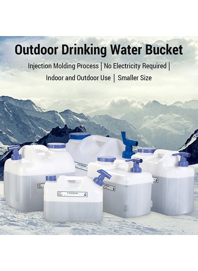 Food Grade Water Storage Containers Long Term for Outing Camping Fishing Rotating Faucet Design 10-25L