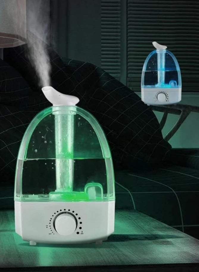 Ultrasonic Cool Mist Humidifier for Bedroom, 3.2L Air Humidifier Ultrasonic Cool Mist for Large Room, Humidifiers for Bedroom Ultrasonic Air Humidifiers Aroma Diffuser Ultra Quiet Auto Shut Off