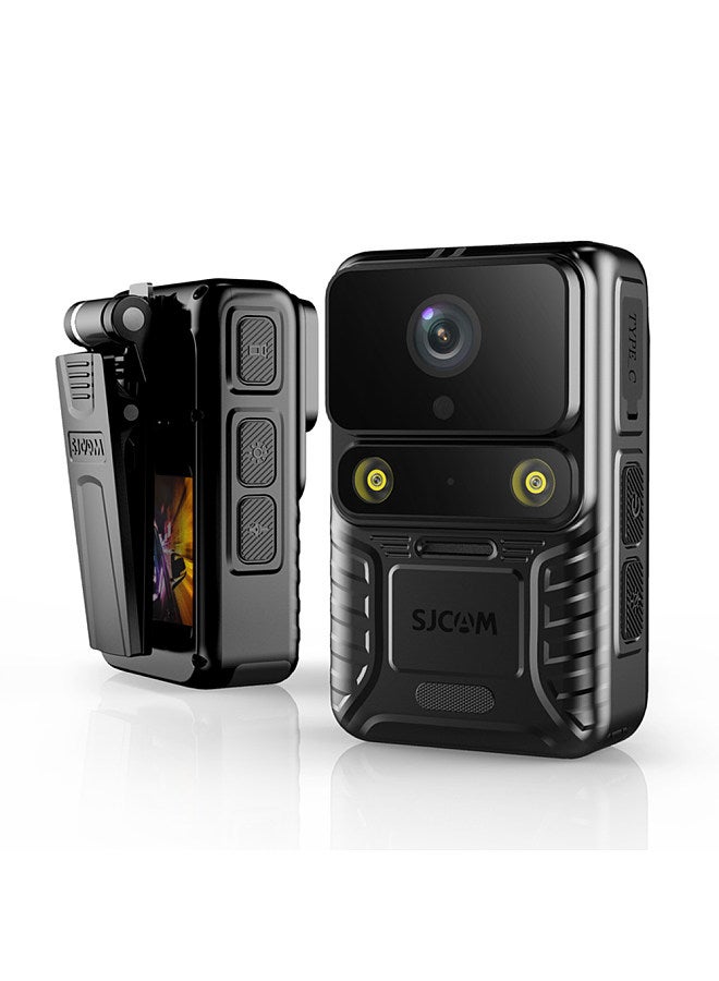 A50 4K Wearable Body Camera WiFi Sports Camera Camcorder 12MP Night Vision IP65 Waterproof with 2.0 IPS Touch Panel LED Fill Light