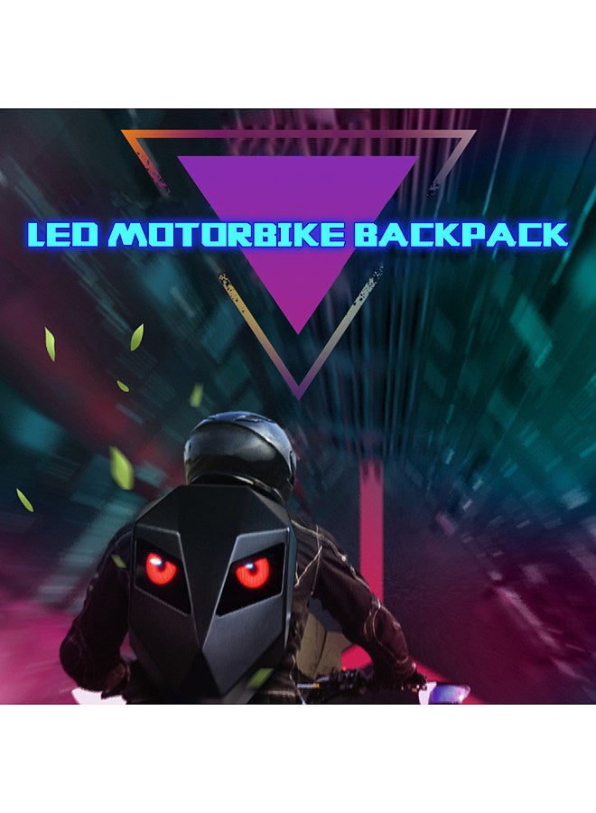 LED Motorbike Backpack Laptop Bag Motorcycle Riding Backpack Hard Shell Travel Bag LED Motorbike Luggage Bag