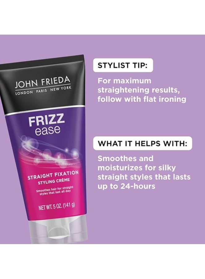 Frizz-Ease Straight Fixation Smoothing Hair Creme - 5 Oz