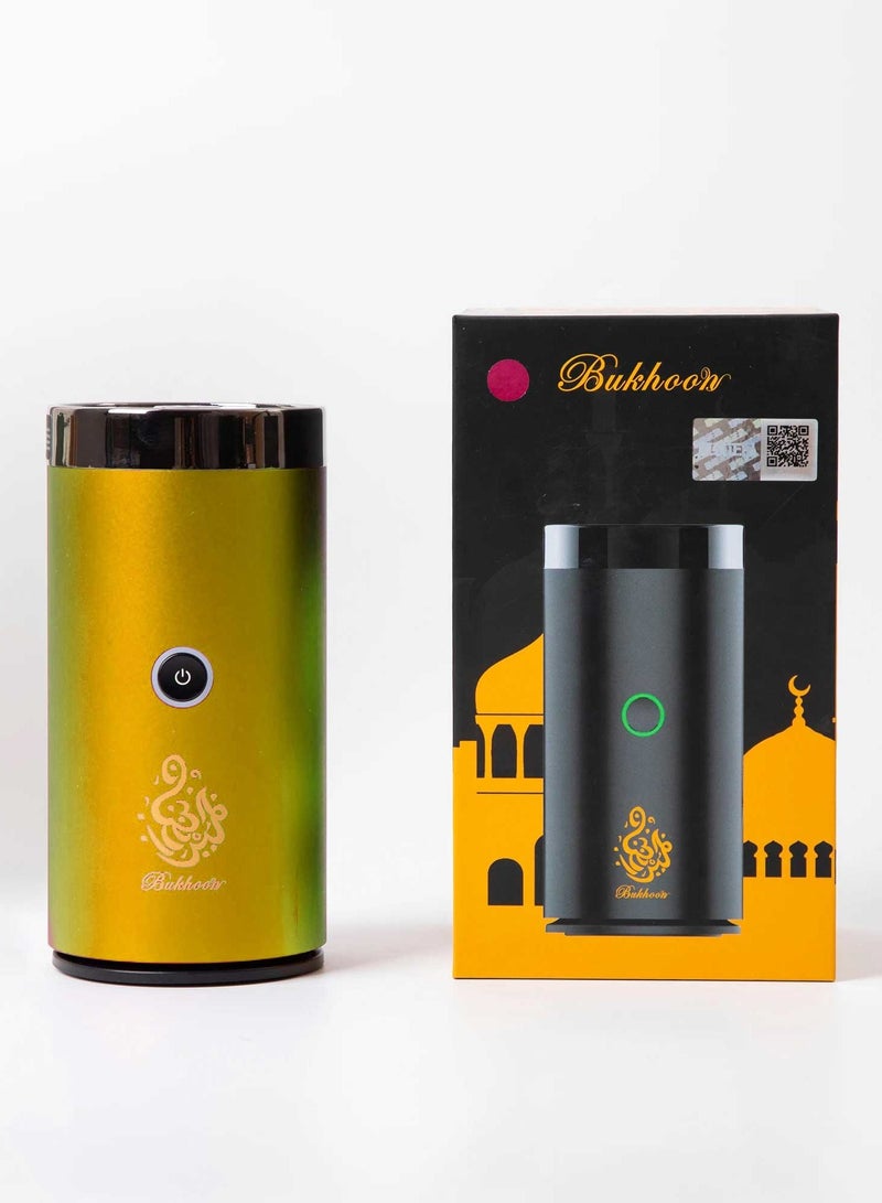 Bakhoor USB Incense Burner Electric Mabkhara Gold for Car, Home and Office Fragrance