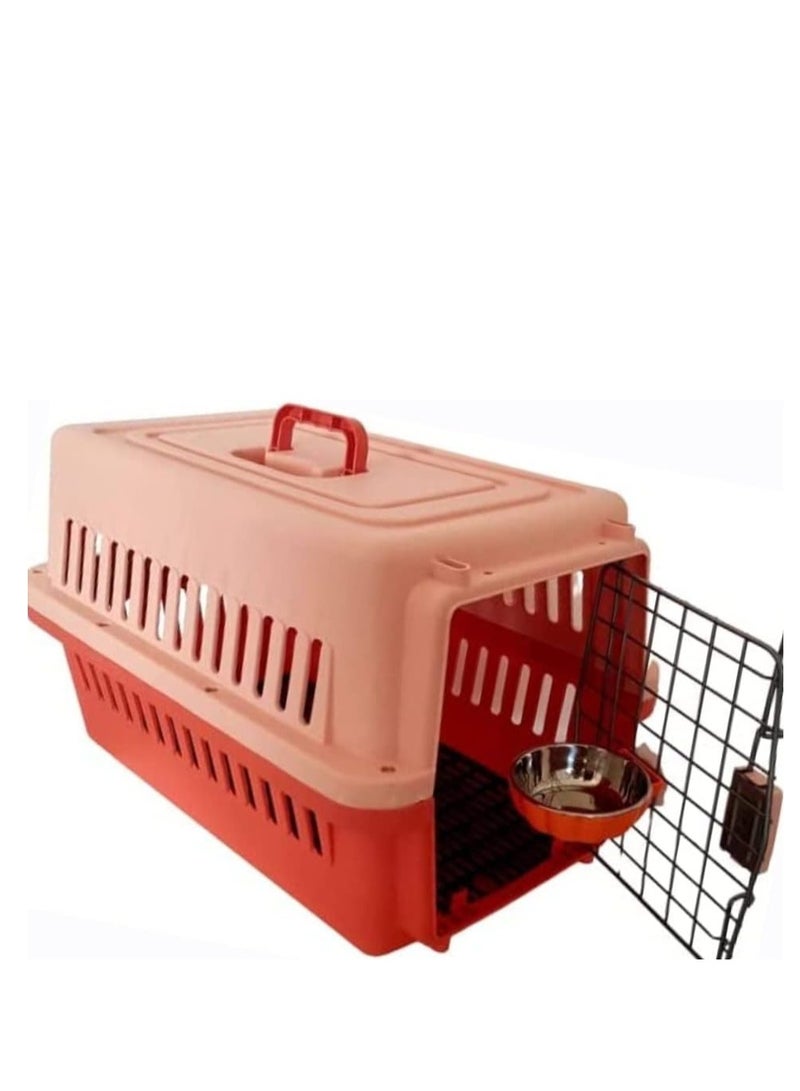 Large Cat Carrier Cat and dog Cage Pet Carrier with Door for Indoor Oudoor Car Small Kitten Puppy crate Dog cage with locks – Pet Carrier Box