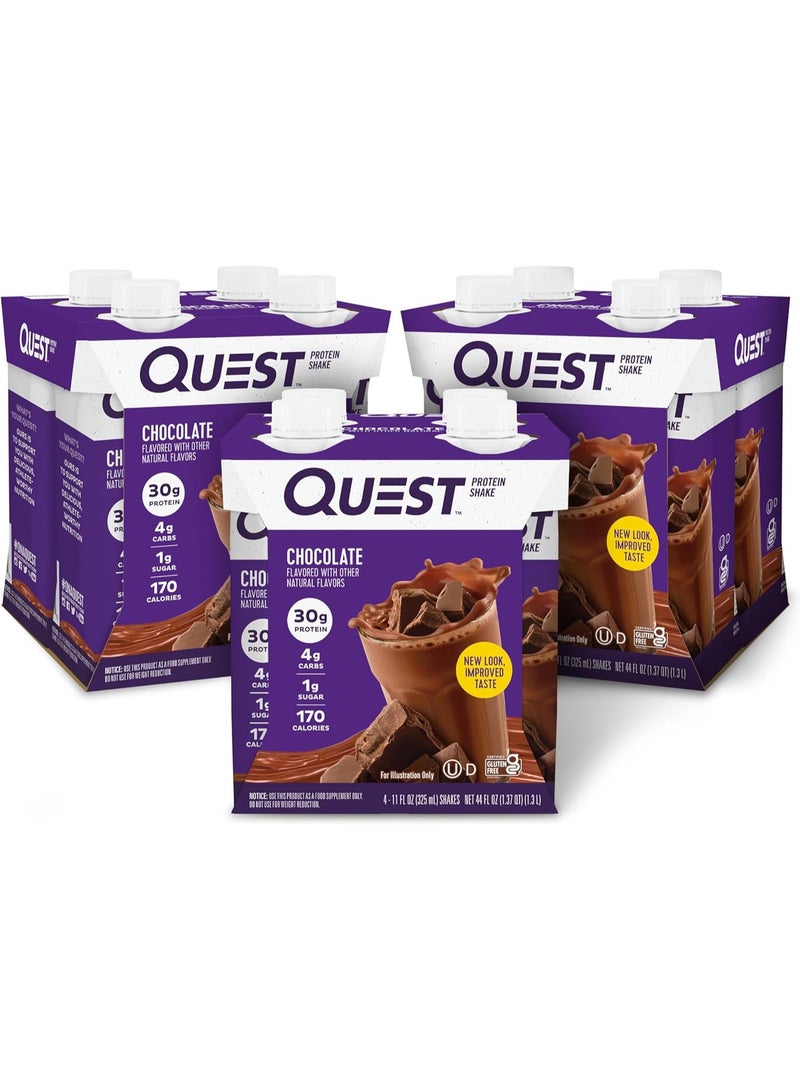Quest Protein Shake Chocolate Flavor 325ml Pack of 12