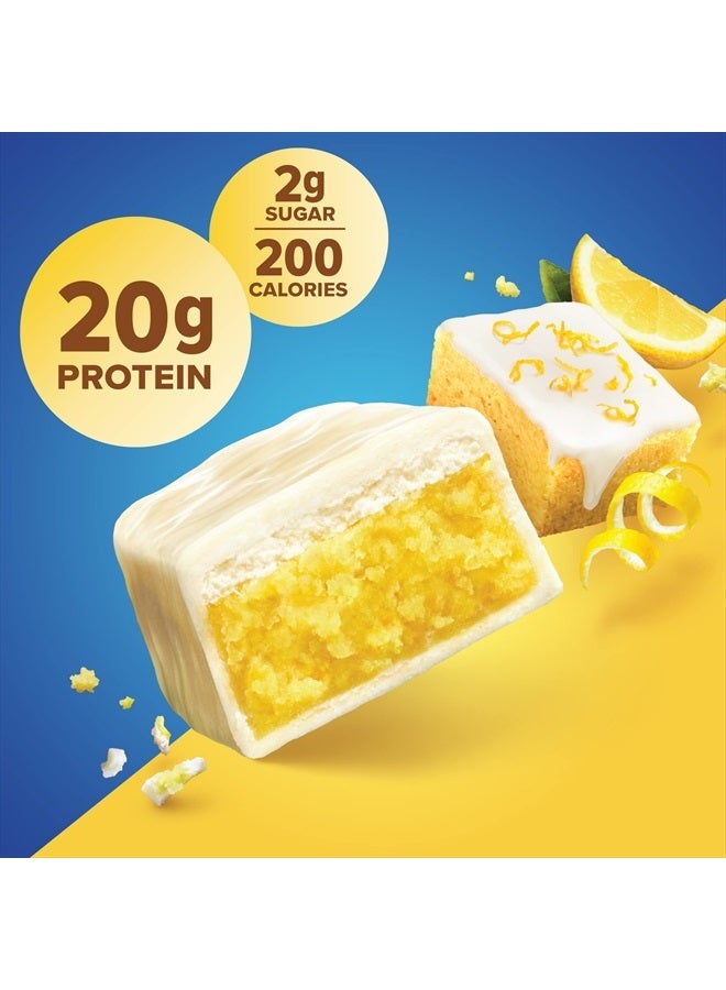 Bars, High Protein, Nutritious Snacks to Support Energy, Low Sugar, Lemon Cake, 1.76 oz, 12 Count Pack of 1, Packaging May Vary
