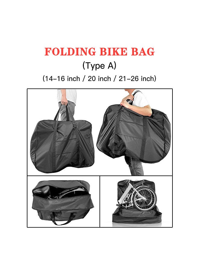 Folding Bike Travel Bag Bicycle Portable Transport Carrying Case for 20 inch Folding Bike