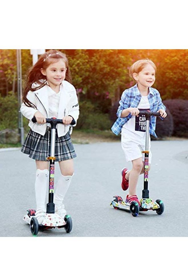Kids Scooter 3 Wheels Scooter, Adjustable Handlebars