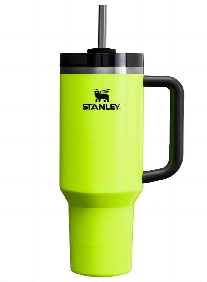 Stanley Quencher Stainless Steel Vacuum Insulated Tumbler with Lid and Straw for Water, Iced Tea or Coffee, Smoothie and More, 40 oz