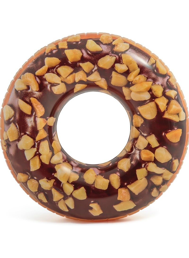 Nutty Chocolate Donut Inflatable Tube