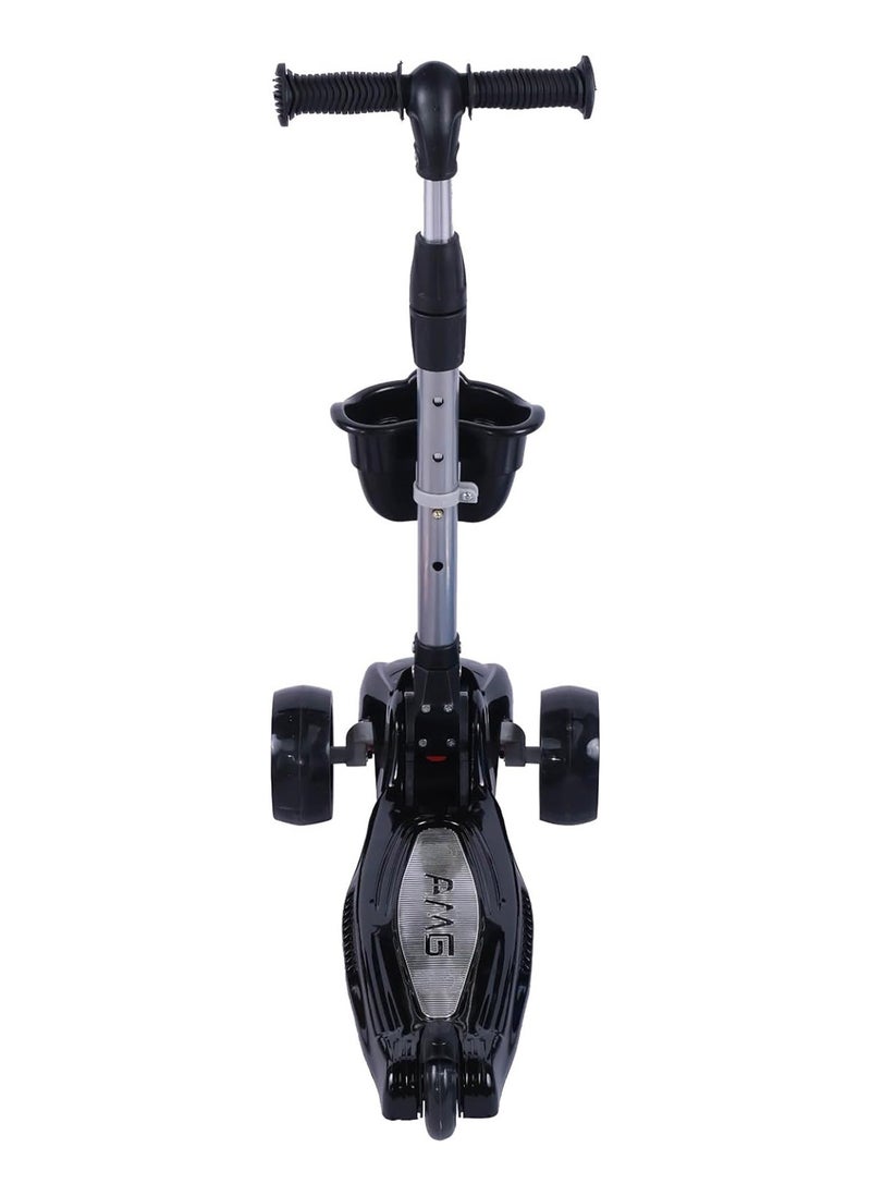 Top Gear Kick Scooter TG 646 for Kids Ages 3-10 - Foldable - 3 Wheel Scooter and Adjustble Height - Black