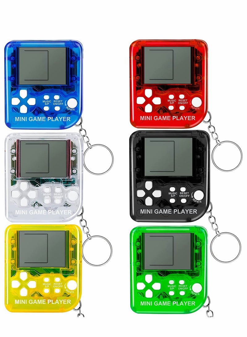 6 Pcs Video Game Party Favors Video Game Keychain 6 Colors Gamer Party Favors Video Game Party Supplies for Kids Video Game Favors