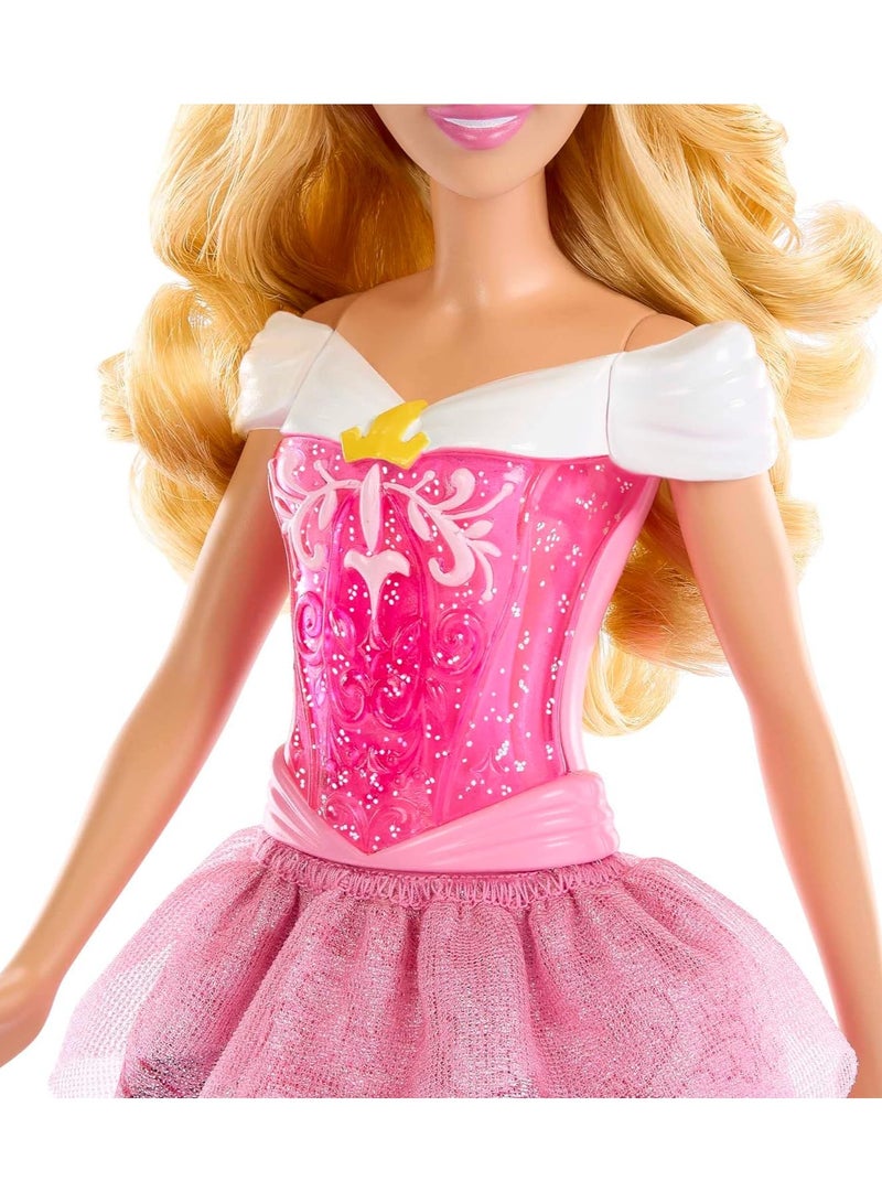 Disney Princess  Aurora Sleeping Beauty Posable Fashion Doll with Sparkling Clothing and Accessories